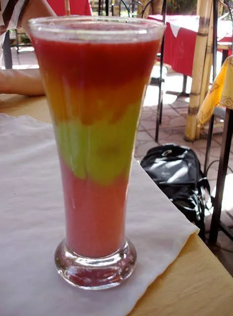 Strawberry and avocado juice