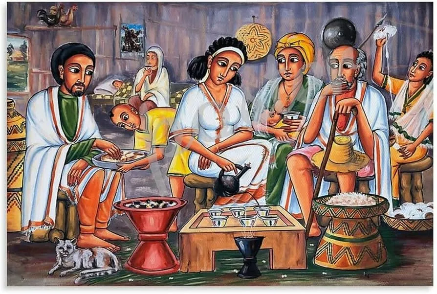 Coffee ceremony art print